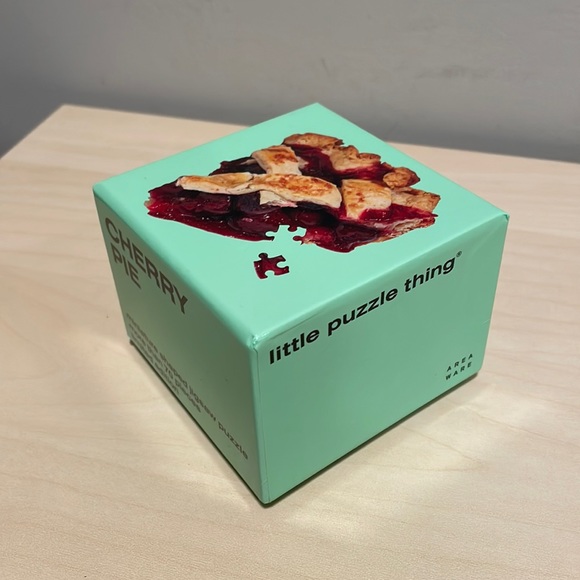 Limited Edition Areaware Cherry Pie Mini Puzzle w/Scratch & Sniff sticker 🍒 - Picture 2 of 8